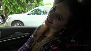 You take Kyler to the aquarium and she sucks your cock in the car.